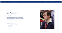 Desktop Screenshot of burmi.itp.ac.ru