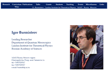 Tablet Screenshot of burmi.itp.ac.ru