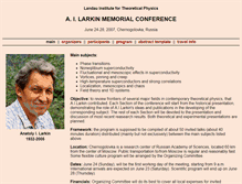Tablet Screenshot of larkinconf.itp.ac.ru